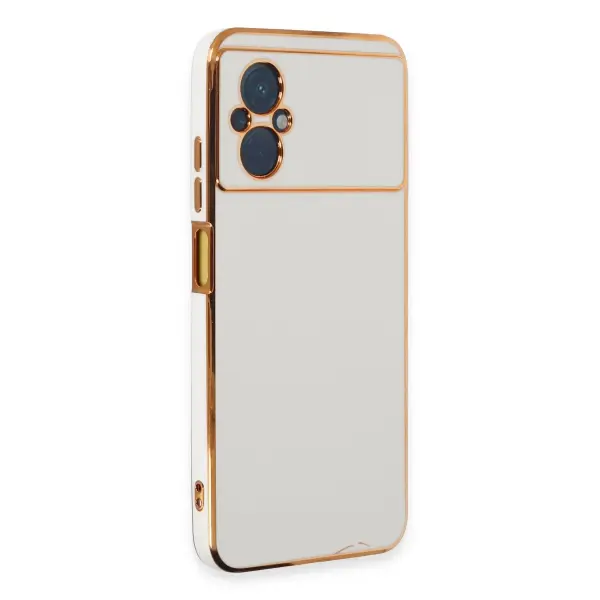 Xiaomi Poco M5 Kılıf Volet Silikon - Beyaz