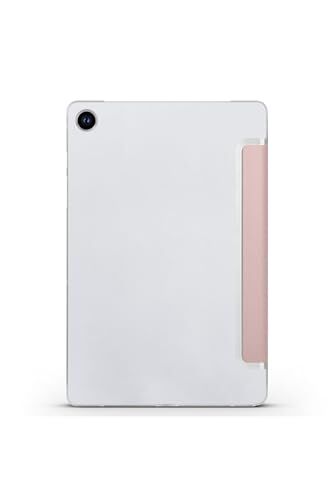 Samsung Galaxy Tab A9 8.7 inç Sm-X110 ile Uyumlu Standlı Kapak, Ekran Koruyucu ve Kalem, 3'lü Set, Pembe 1