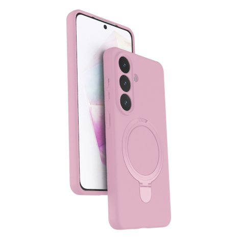 Samsung Galaxy S26 Regal Magsafe Standlı Kapak - Açık Pembe