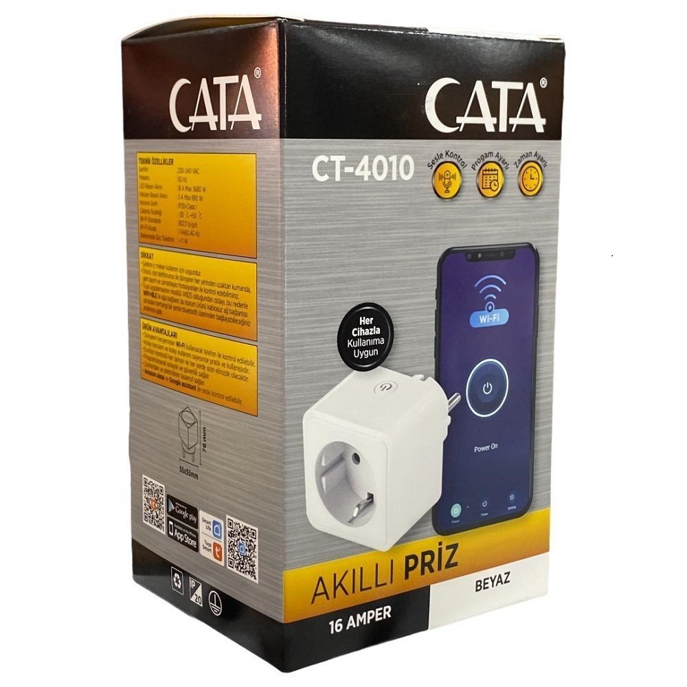Cata Akıllı Priz 16 Amper CT-4010