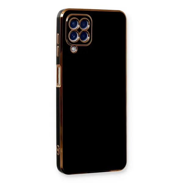 Samsung Galaxy A22 Kılıf Volet Silikon - Siyah