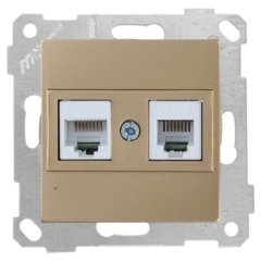Mutlusan Rita Mek Tuş Tlf Data Priz  Rj12 Cat5E A. Altın 2200 139 0180