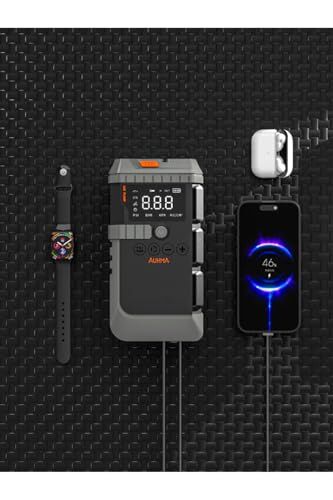 A7711 Akü Takviye Cihazı | 4'Ü 1 Arada Powerbank, Hava Kompresörü, Lcd Ekran, 12.000 Mah 150Psi