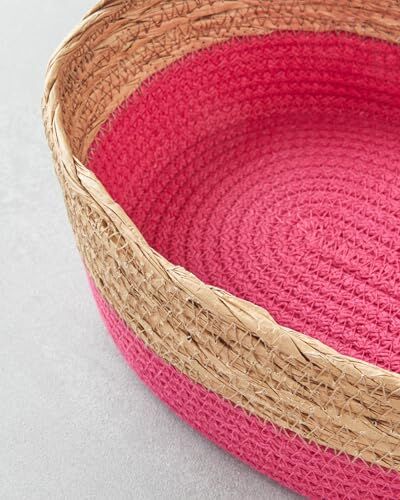 Kağıt İp Sepet Pembe