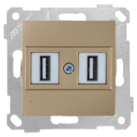 Mutlusan Rita Mek Tuş Data Priz i 2*Usb A. Altın 2200 456 0180