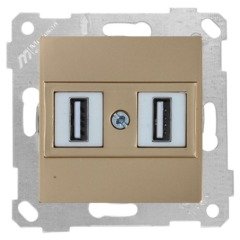 Mutlusan Rita Mek Tuş Data Priz i 2*Usb A. Altın 2200 456 0180