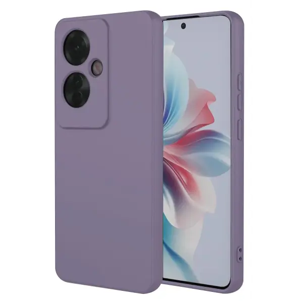 Oppo Reno 11F Kılıf First Silikon - Lila