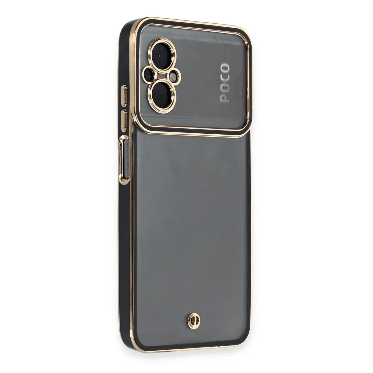 Xiaomi Poco M5 Kılıf Liva Lens Silikon - Siyah