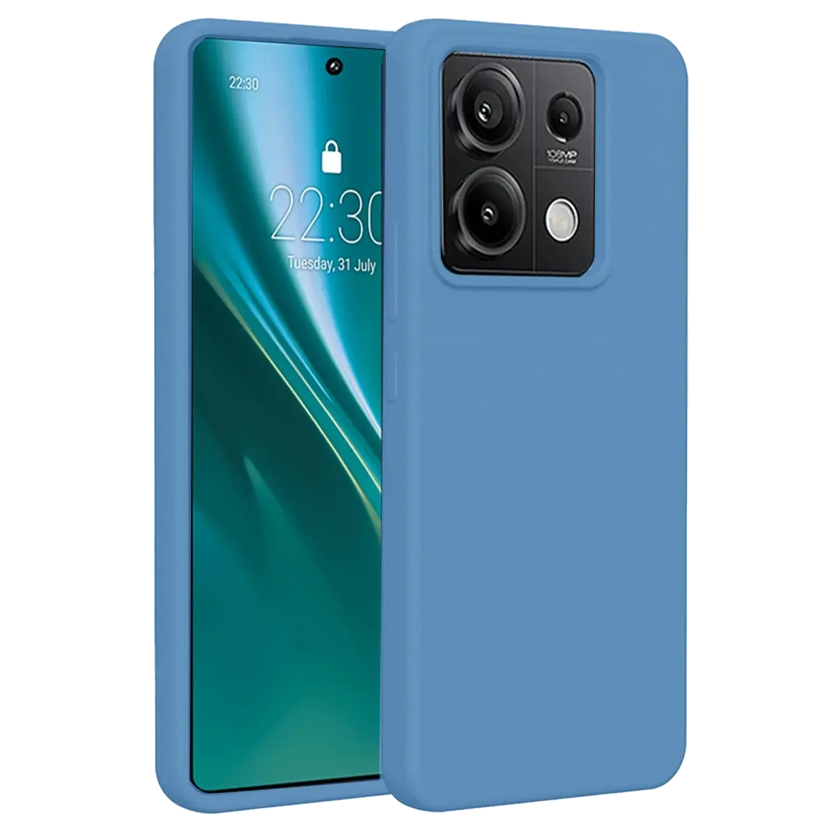 Xiaomi Redmi Note 13 Pro 5G Kılıf First Silikon - Mavi