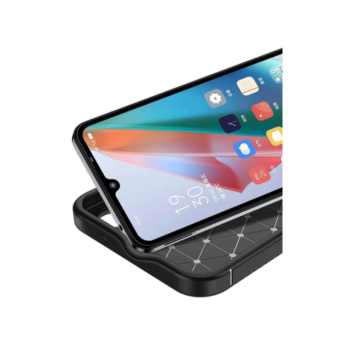 Samsung Galaxy A06 Kılıf Auto Focus Karbon Kapak - Siyah