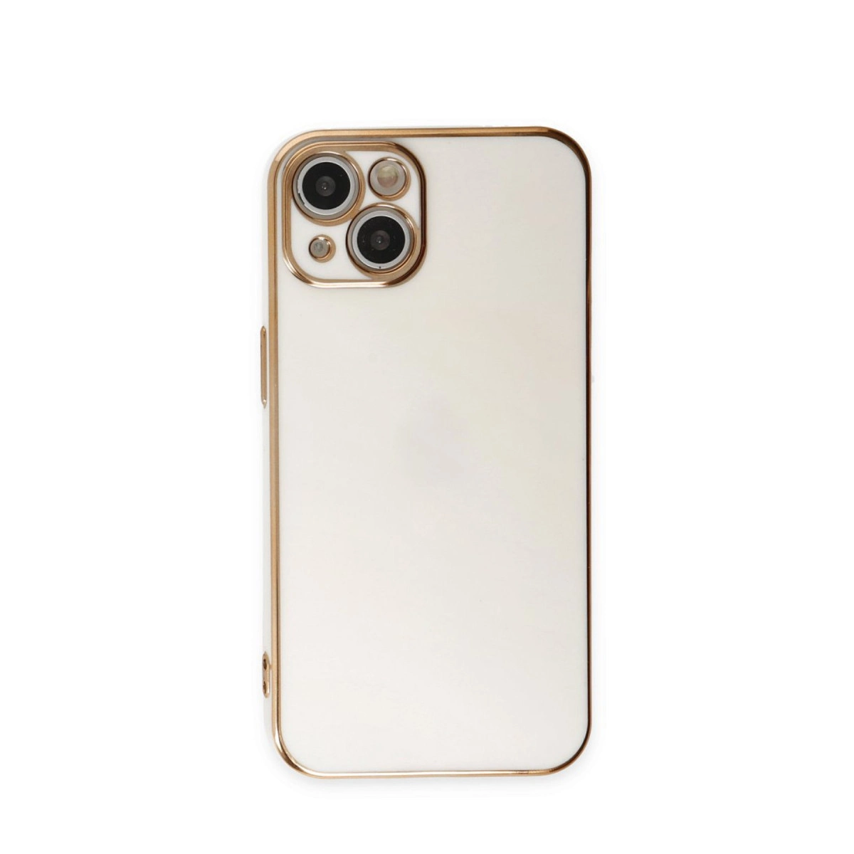 Apple İphone 15 Kılıf Volet Silikon - Beyaz