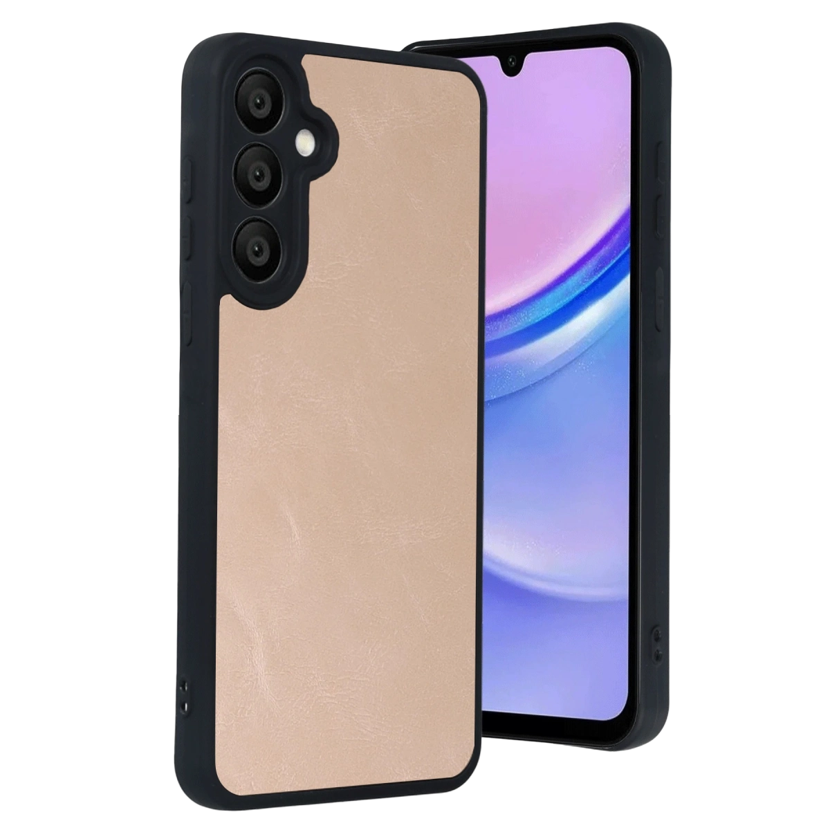 Samsung Galaxy A37 5g Aras Deri Kapak - Pudra