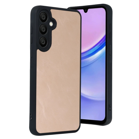 Samsung Galaxy A37 5g Aras Deri Kapak - Pudra