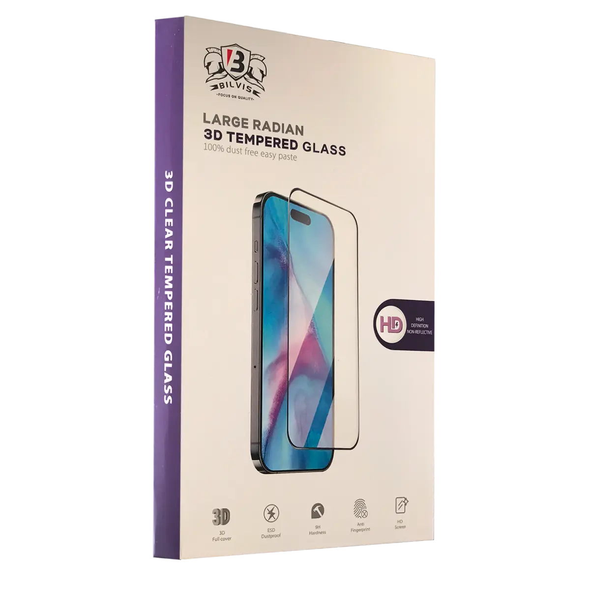 Apple iPhone 14 Pro Max Bilvis 3D Radian Cam Ekran Koruyucu