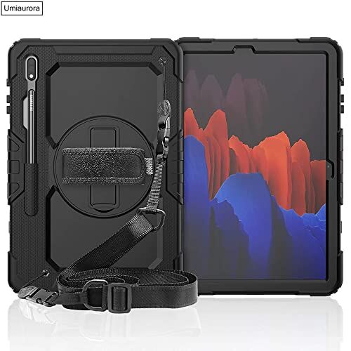 Samsung Galaxy Tab S8 Ultra SM-X900 X903 X905 X906 Uyumlu Askılı Kılıf Defender Pars Case Fuji Siyah