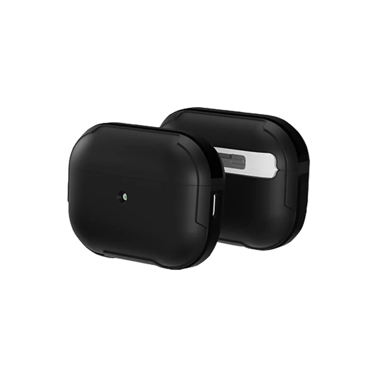 Movenchy Apple Airpods Pro 2 (2.nesil) MO-A8 Armor Kılıf - Siyah