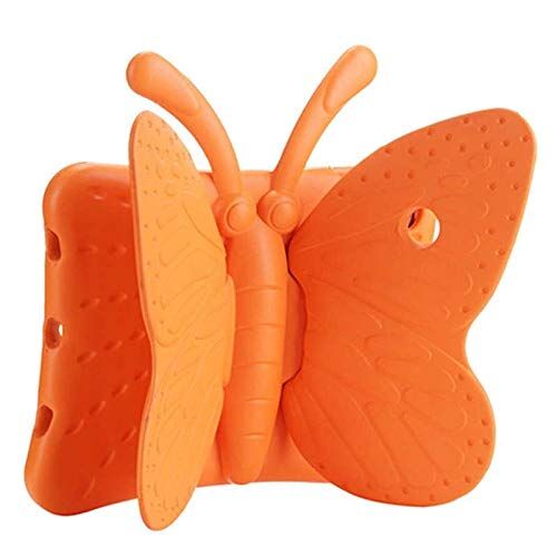 Apple iPad 5. Nesil 6. Nesil 9.7'' ile uyumlu Kelebek Desen Case A1822 A1823 A1893 A1954 Kırmızı