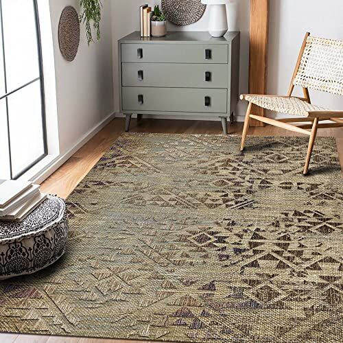 Aspen Desenli Kadife Pamuk Tabanlı Yıkanabilen Kaydırmaz Antibakteriyel Salon Halısı 200x300