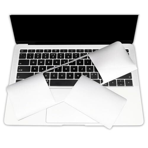 MacBook Air 13.6 İnç Trackpad Koruyucu ve Palm Koruyucu A2681 A3113 A3240 A3449 Uyumlu M2 M3 M4 M5 Avuç İçi Koruma Seti Gümüş