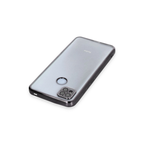Xiaomi Redmi 9c Kılıf Razer Lensli Silikon - Siyah