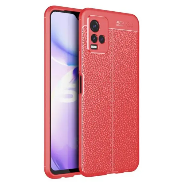 Vivo Y21S Kılıf Auto Focus Kapak - Kırmızı
