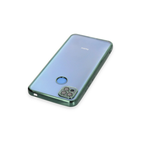 Xiaomi Redmi 9c Kılıf Razer Lensli Silikon - Yeşil