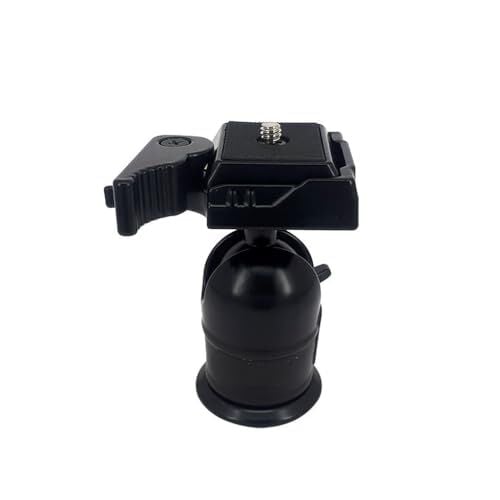 KH-8666 Metal Tripod Kafası; 245 g, 360° Pan, –90°/+90° Tilt, Quick-Release, Su Terazili, 2 kg Taşıma (1/4'' Üst Vida, 3/8'' Alt Diş)