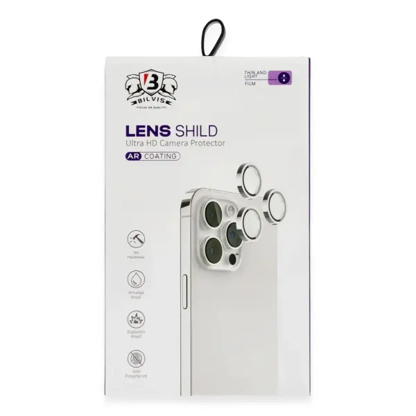 Apple iPhone 16 Pro Max Bilvis Titan Kamera Lens - Siyah