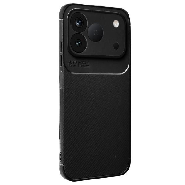 Newface Tecno Spark 50 4g Auto Focus Karbon Kapak - Siyah