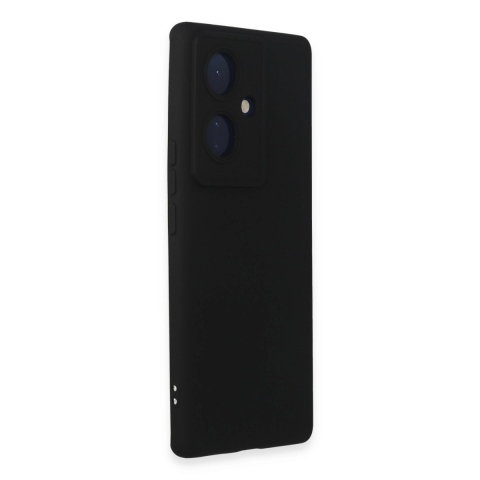 Vivo V29 Lite Kılıf Nano İçi Kadife Silikon - Siyah