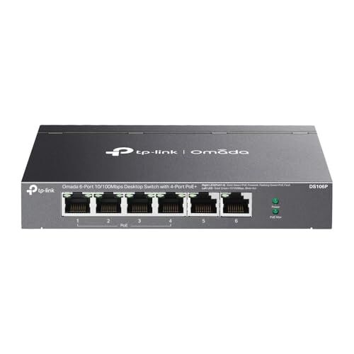 5port DS106P 10/100 67W 4port PoE Yönetilemez Switch