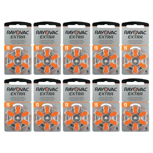 Rayovac Extra 13 Numara İşitme Cihazı Pili (10 Paket x 6 Adet = 60 Adet Pil)