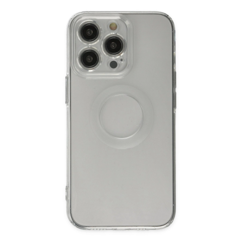 Apple İphone 13 Pro Kılıf Santa Lens Silikon - Şeffaf