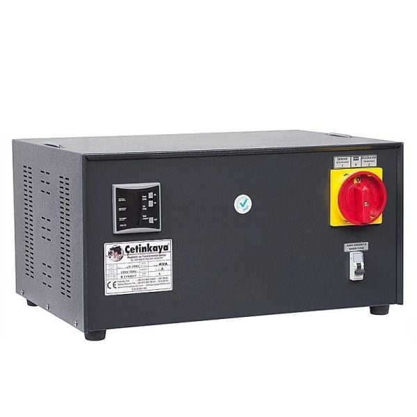 Çetinkaya 15 Kva Regülatör 150/250V-220V Monofaz Korumalı Bakır Sargılı