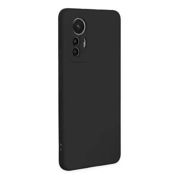 Xiaomi Mi 12 Lite Kılıf Nano içi Kadife Silikon - Siyah
