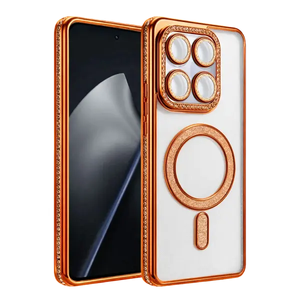 Xiaomi Mi 17T Pro Joke Simli Magneticsafe Kılıf - Turuncu