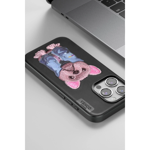Venco Apple İphone 14 Pro Max Cute Desenli Kapak - Siyah