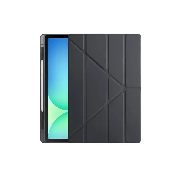 Apple iPad Pro 11 (2024) Kılıf Kalemlikli Hugo Tablet Kılıfı - Siyah