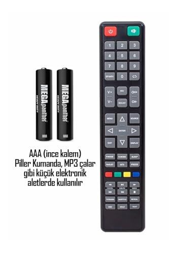 Aaa R03 İnce Kalem Pil Kumanda Pili Zn-C 1.5V (60)