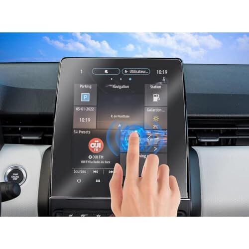 Renault Captur 9.3 İnç uyumlu şeffaf multimedya ekran koruyucu