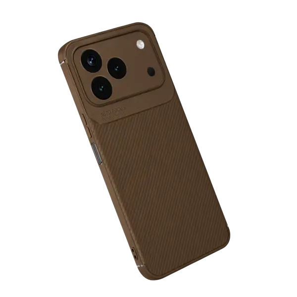 Tecno Spark 50 4G Auto Focus Karbon Kapak - Kahverengi