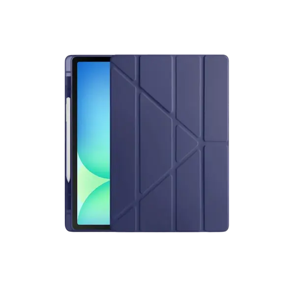 Apple iPad Pro 13 (2024) Kılıf Kalemlikli Hugo Tablet Kılıfı - Lacivert