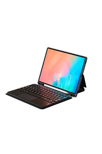 Galaxy Tab S10 FE Bağlantılı Standlı Klavyeli Tablet Kılıfı, Siyah