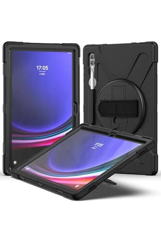 Galaxy Tab S9 Ultra Defender tablet silikon kılıf, siyah