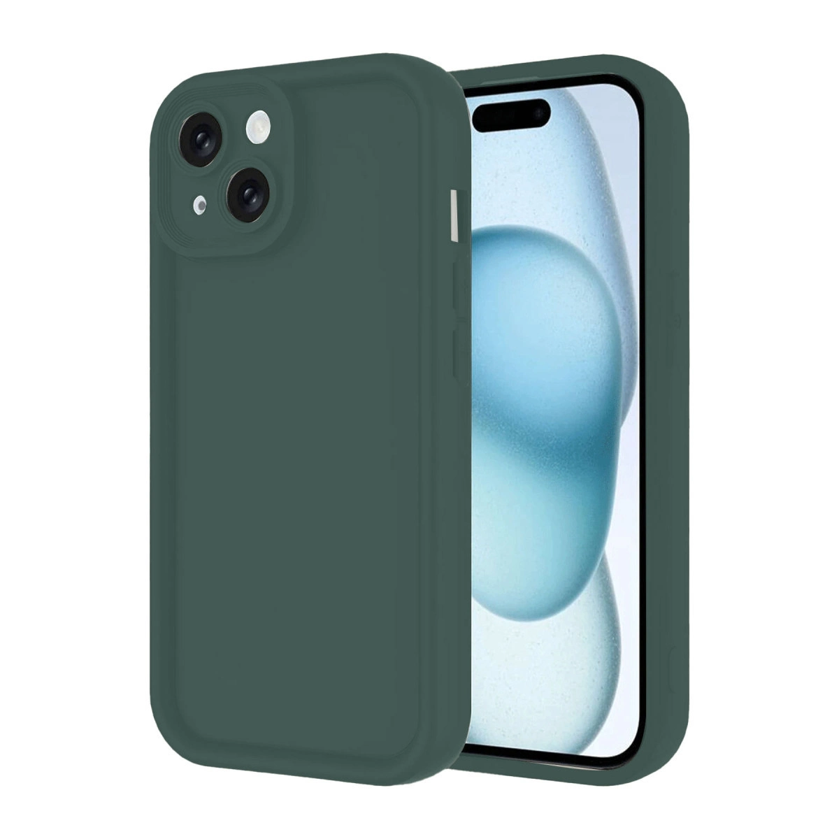 Apple İphone 14 Kılıf Viera Silikon - Koyu Yeşil