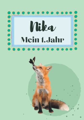 Nika İlk Yılım: Sevimli Hayvanlarla Kişiselleştirilebilir Bebek Albümü ve 1. Yıl Günlüğü