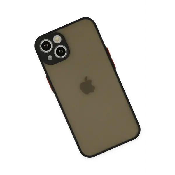 Apple iPhone 14 Kılıf Montreal Silikon Kapak - Siyah
