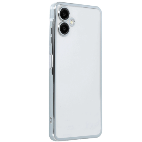Samsung Galaxy A06 Kılıf Razer Lensli Silikon - Gümüş