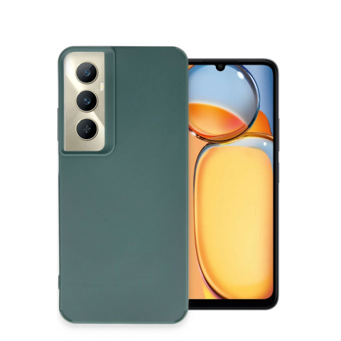 Realme C65 Kılıf Petro Silikon - Koyu Yeşil