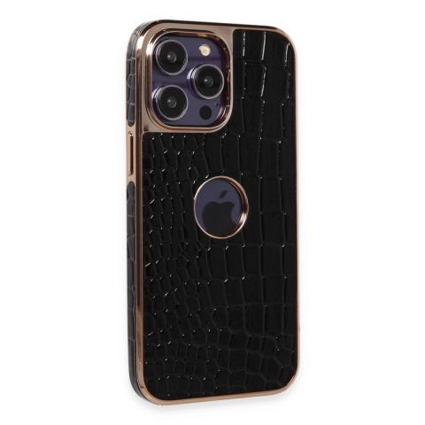 Newface Apple İphone 14 Pro Max Kılıf Snake Kapak - Siyah